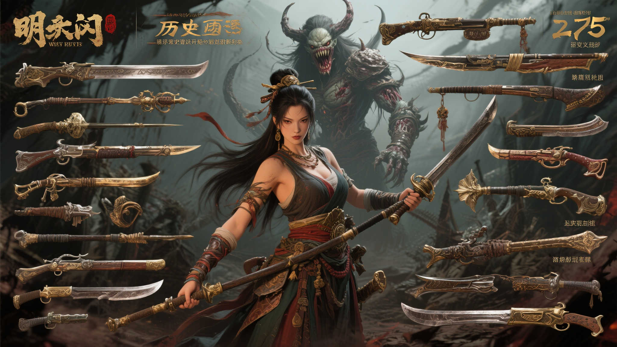 《明末》全新曝光:25种武器加持,恐怖Boss“食人妖女”实机首秀! 引言:一场明末乱世的史诗冒险即将开启